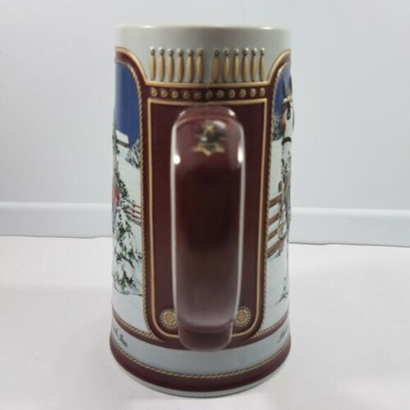 Anheuser Busch Budweiser Stein Beer Mug Bud Clydesdale 1989 Vintage Vtg - Picture 3 of 9